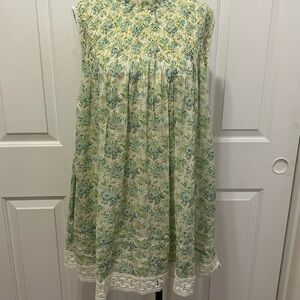FREE PEOPLE Shea Floral Minidress in Undersea Combo SZ XS  NWT